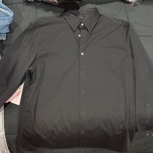 Theory Black Men's Dress Shirt